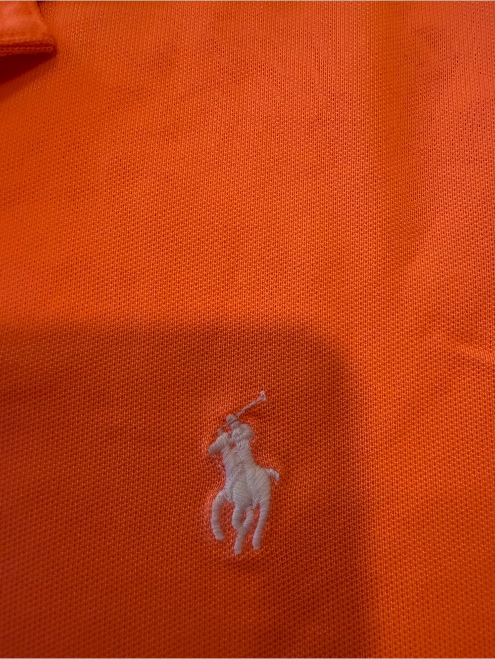 Polo golf by Ralph Lauren Bright Orange Short-Sleeve Polo with white  Pony! XL - Picture 4 of 5
